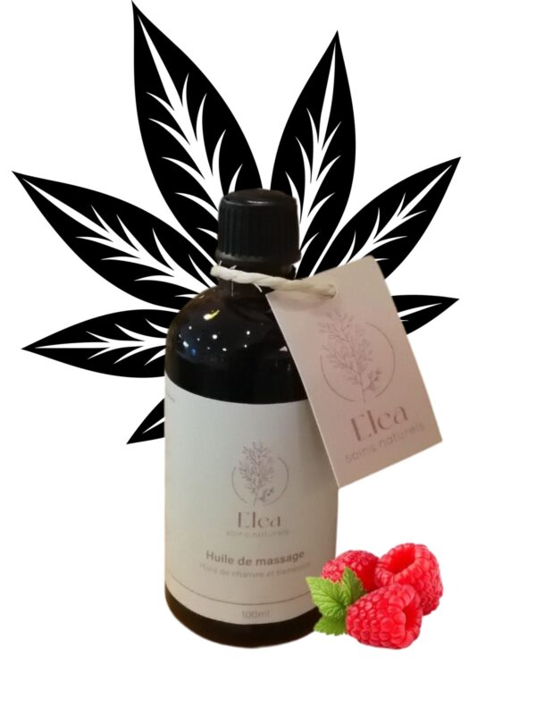 Huile de massage chanvre et framboise – Image 3