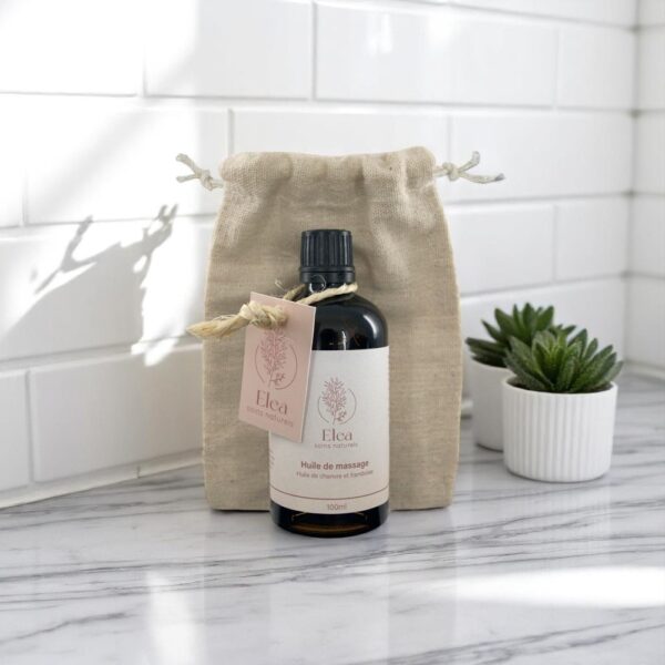 Huile de massage chanvre et framboise